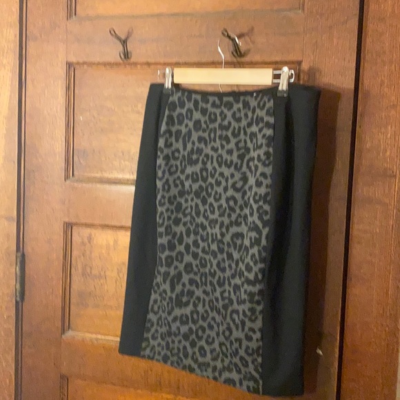 Chico's Dresses & Skirts - Chico's Black/Gray Animal Panel Skirt NWT SZ1